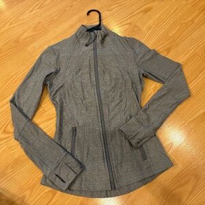 Lululemon Define Jacket - Size 4 - Grey Brushed Knit